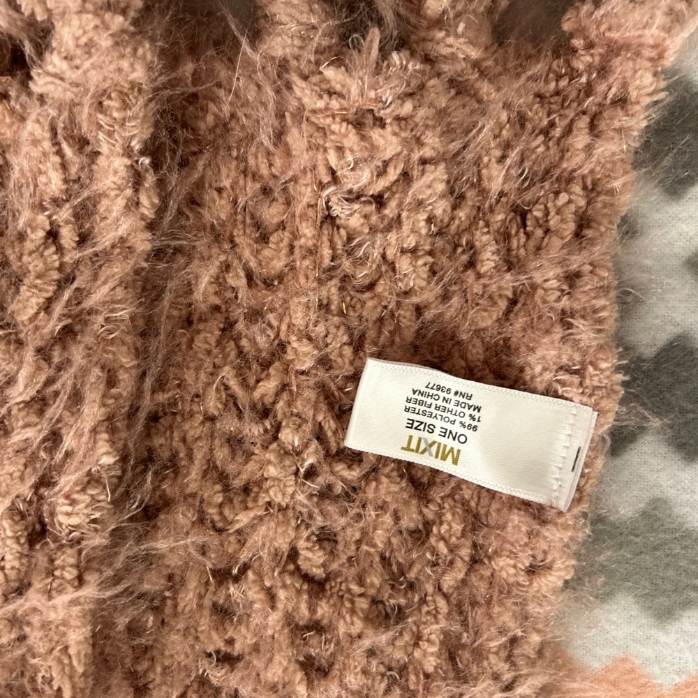 Mixit Plush Tan Scarf